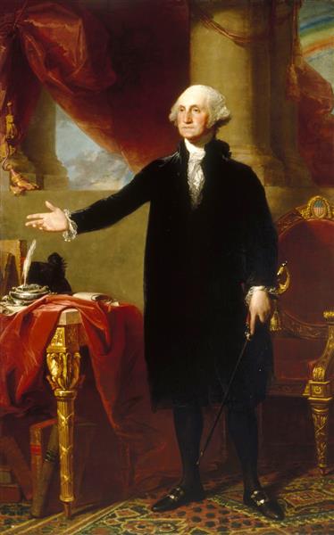 Paint By Number George Washington The Landsdowne by Gilbert Stuart