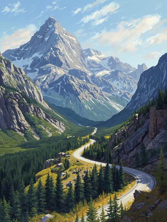 Glacier National Park (Montana)  Paint by Number