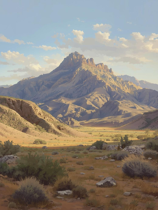 Guadalupe Mountains National Park (Texas)  – Guadalupe Peak Paint by Number