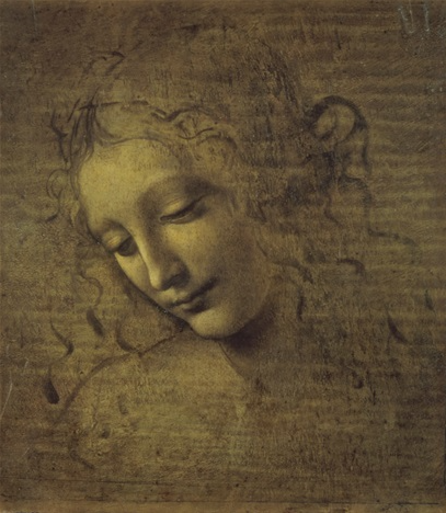 Paint By Number Head of a Woman by Leonardo da Vinci