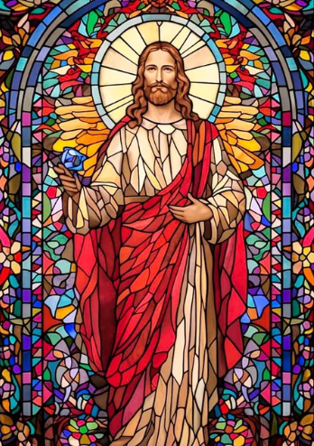 Heavenly Light Jesus Christ Diamond Painting