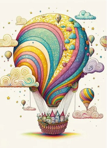 Hot Air Balloon Delight Diamond Painting Set