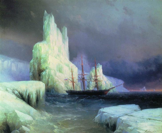 Paint By Number Icebergs in the Atlantic - Ivan Aivazovsky
