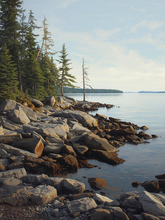 Isle Royale National Park (Michigan) – Shoreline  Paint by Number
