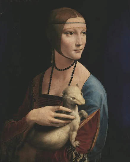 Paint By Number Lady with an Ermine by Leonardo da Vinci