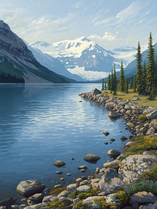 Lake Clark National Park (Alaska)  Paint by Number Beauty