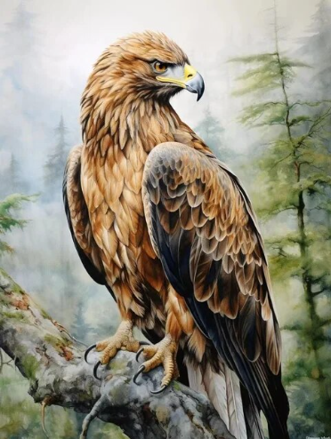 Paint By Number Liberty's Guardian Eagle