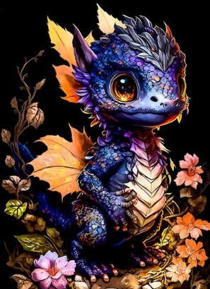 Paint by Number Little Legends Mini Dragon