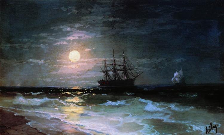 Paint By Number Lunar night - Ivan Aivazovsky