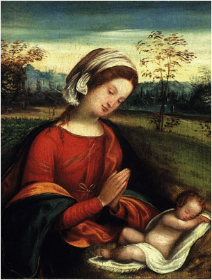 Paint By Number Madonna and Child - Benvenuto Tisi