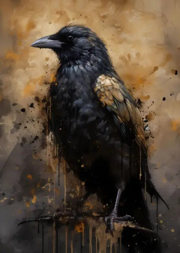 Midnight Symphony Crow Paint by Number Kit
