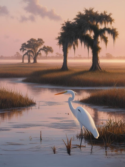 Paint by Number Everglades National Park (Florida) –  Misty Sunrise