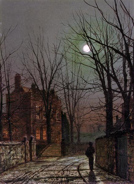 Paint By Number Moonlight - John Atkinson Grimshaw