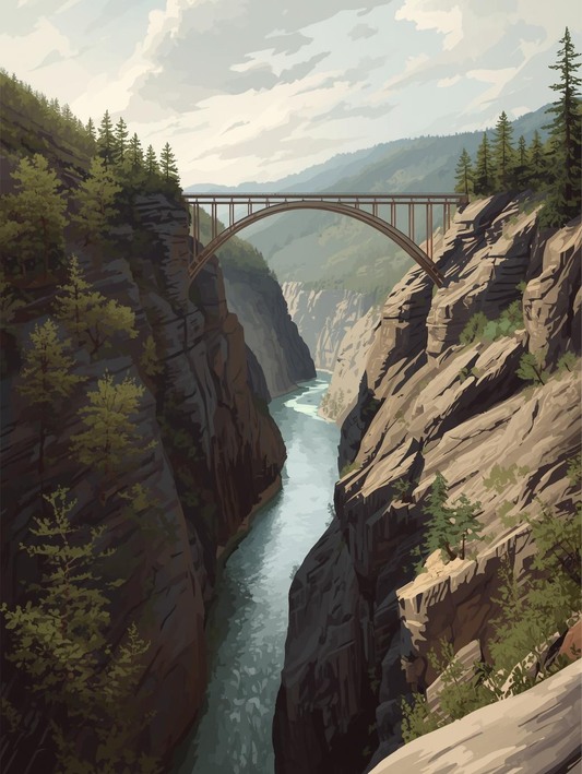 New River Gorge National Park (West Virginia) Paint by Number