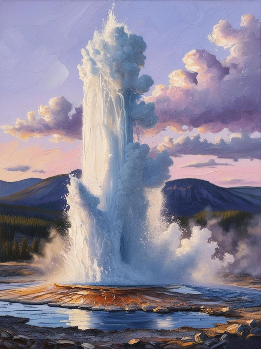 Paint by Number Yellowstone National Park (Wyoming, Montana , Idaho)