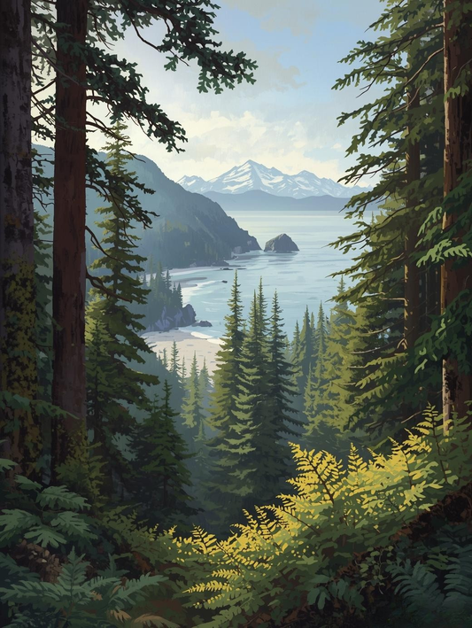Olympic National Park (Washington)  Paint by Number Beauty
