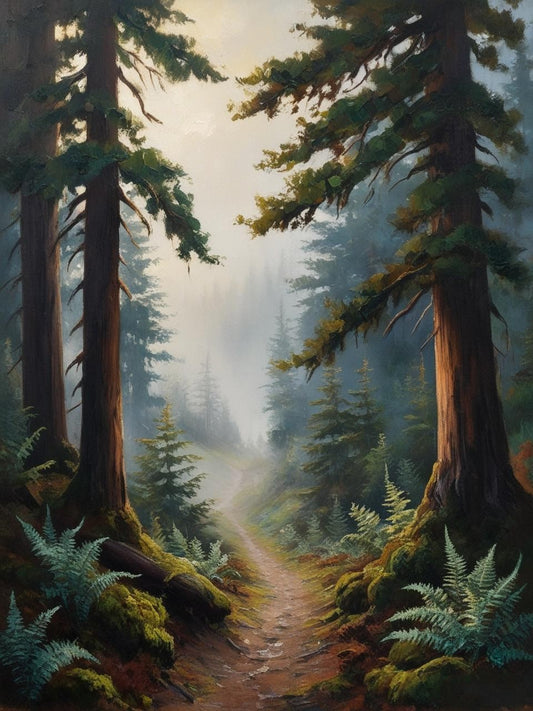 Paint by Number Olympic National Park (Washington) Lush Rainforests and Rugged Coastlines