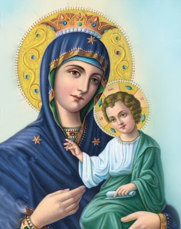 Orthodox Mary With Jesus Diamond Painting