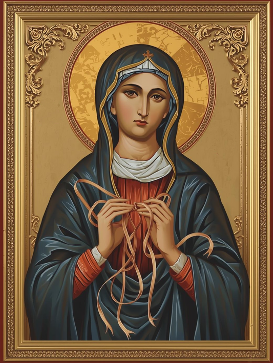 Blessed Mother Undoer of Knots – Sacred Assistance Icon Paint by Number