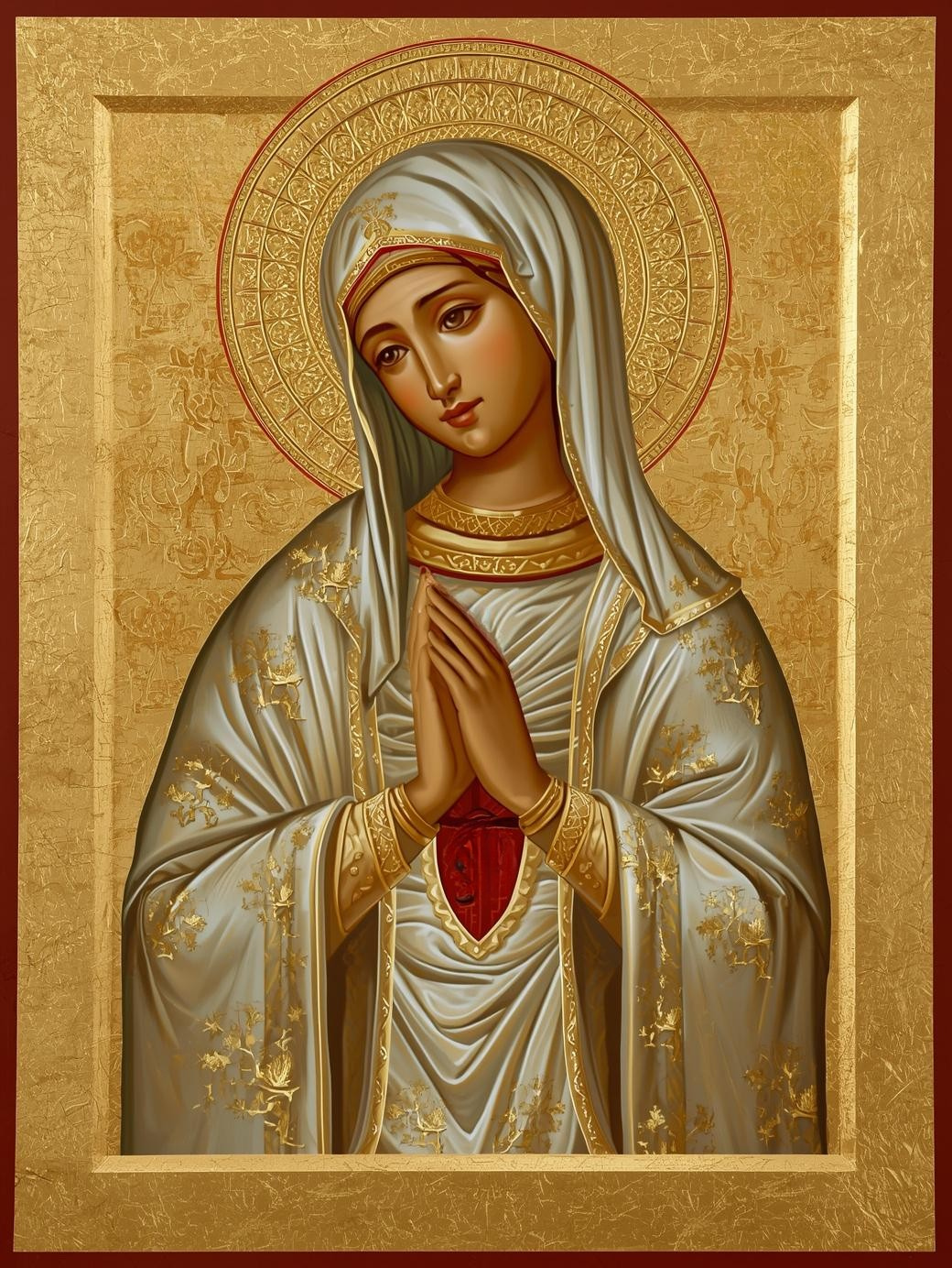Our Lady of Fatima icon Paint by Number