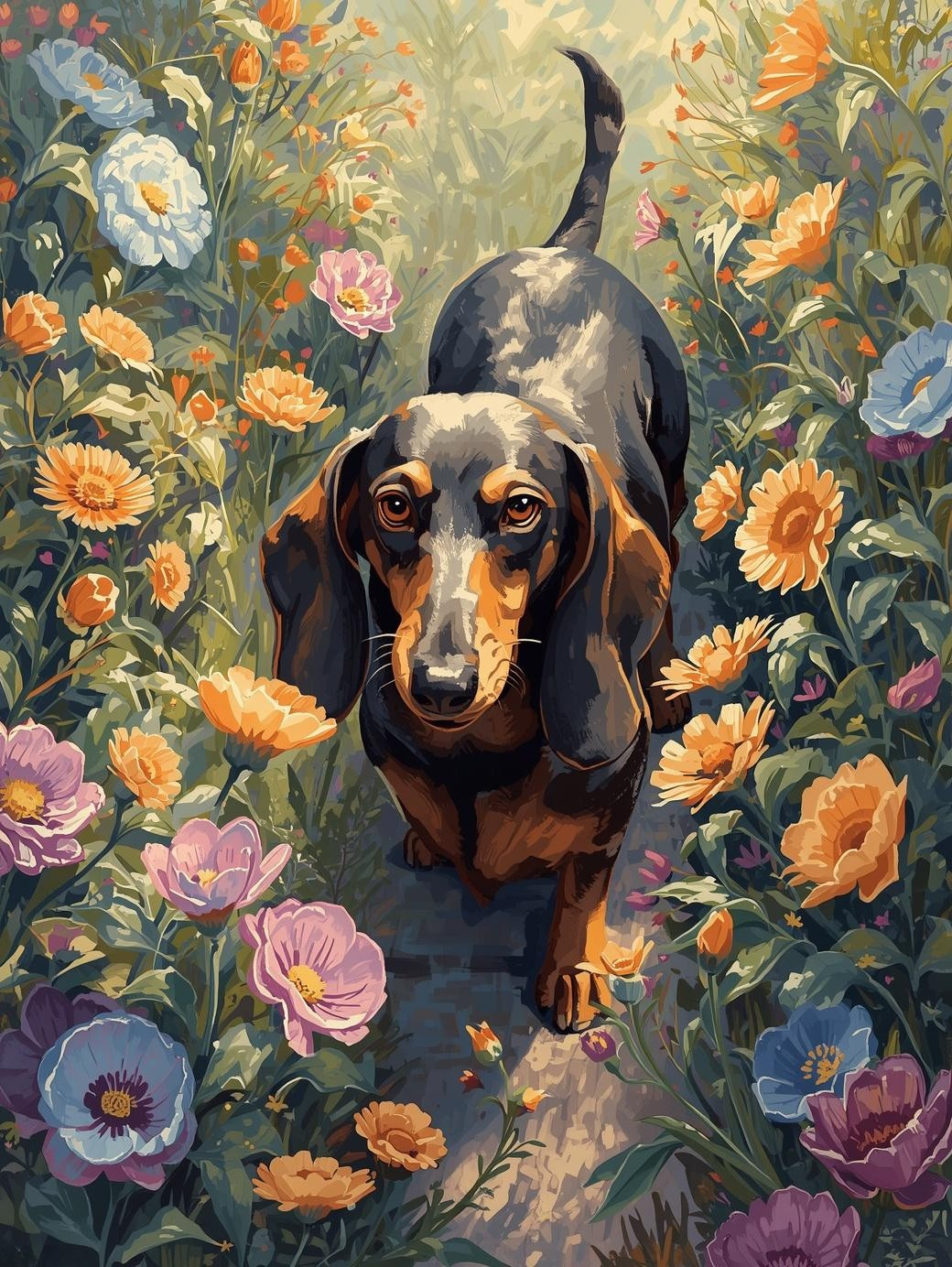 Paint By Number Dalmatian Puppy Portrait in Soft Light – Cozy Paint by Number Kit for Adults