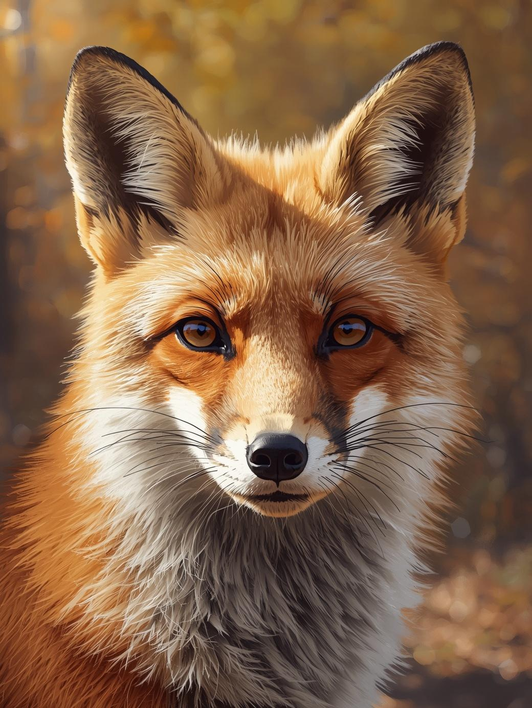 Paint By Number Red Fox  – Majestic Wildlife Wall Art Kit