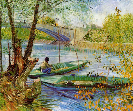 Paint by Number Fishing in the Spring by Vincent Van Gogh