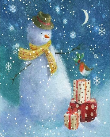 Paint by Number Snowman Christmas