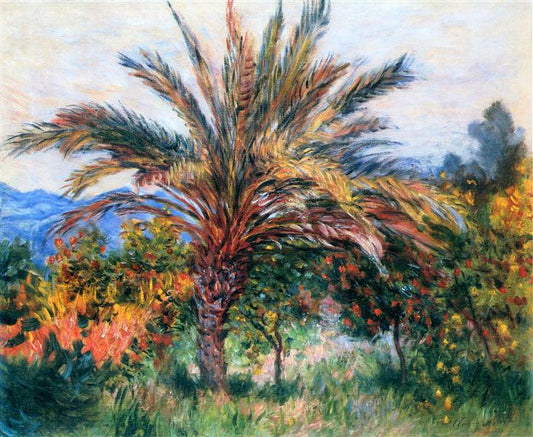 Paint By Number Palm Tree at Bordighera - Claude Monet