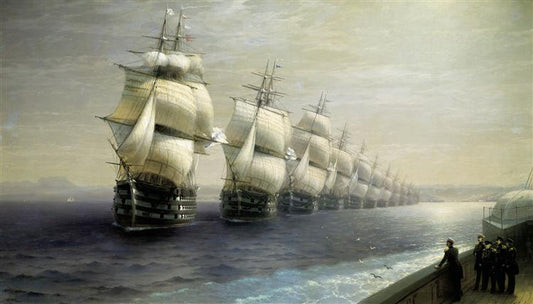 Paint By Number Parade of the Black Sea Fleet - Ivan Aivazovsky