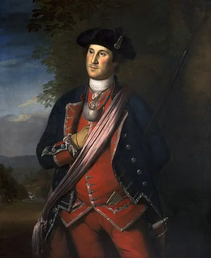 Paint By Number Portrait of George Washington Wearing his Colonel’s Uniform of the Virginia Regiment – Charles Willson Peale