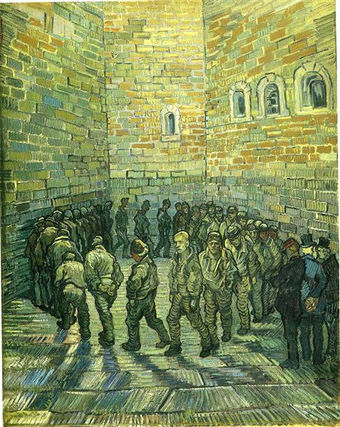 Prisoners Exercising (Prisoners Round) -   Vincent Van Gogh Paint by Number