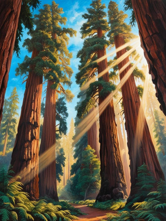 Paint by Number Redwood National Park (California) Towering Giants