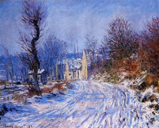 Paint By Number Road to Giverny in Winter - Claude Monet