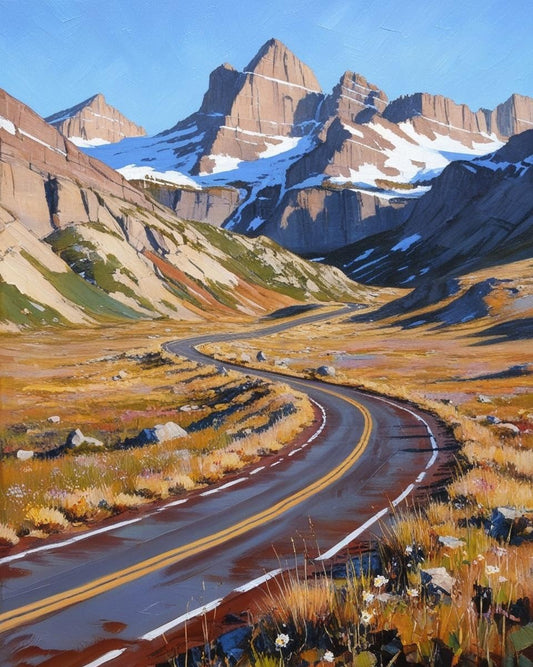 Paint by Number Rocky Mountain National Park (Colorado) –Trail Ridge Road