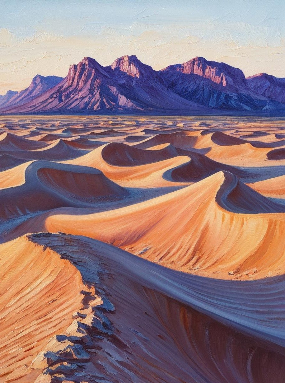 Paint by Number Death Valley National Park (California and Nevada) – Rolling Sand Dunes and Stark Beauty