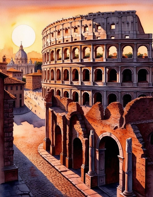 Paint By Number The Colosseum: Rome’s Ancient Wonder