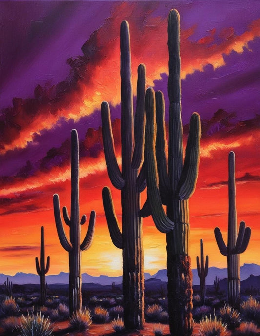 Paint by Number Saguaro National Park (Arizona)