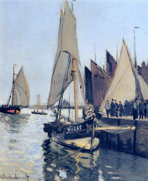 Paint By Number Sailing Boats at Honfleur by Claude Monet
