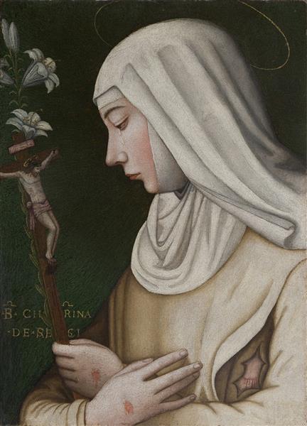 Paint By Number Saint Catherine with a Lily - Plautilla Nelli