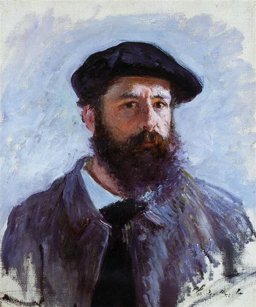 Paint By Number Self-Portrait with a Beret - Claude Monet