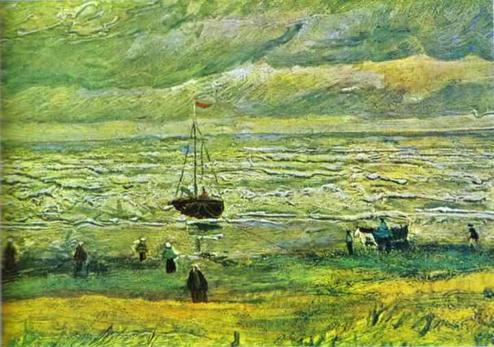 Shores of Scheveningen  -Vincent Van Gogh Paint by Number