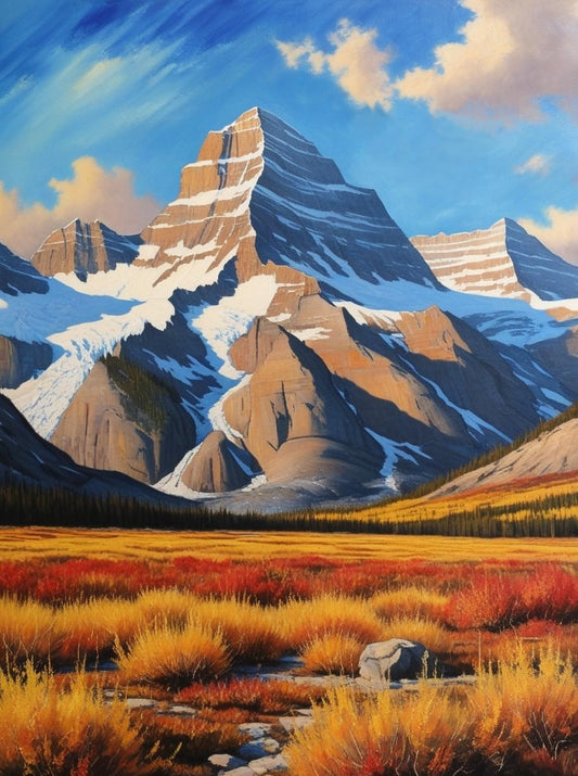 Paint by Number Denali National Park (Alaska) – Snow-Capped Peaks