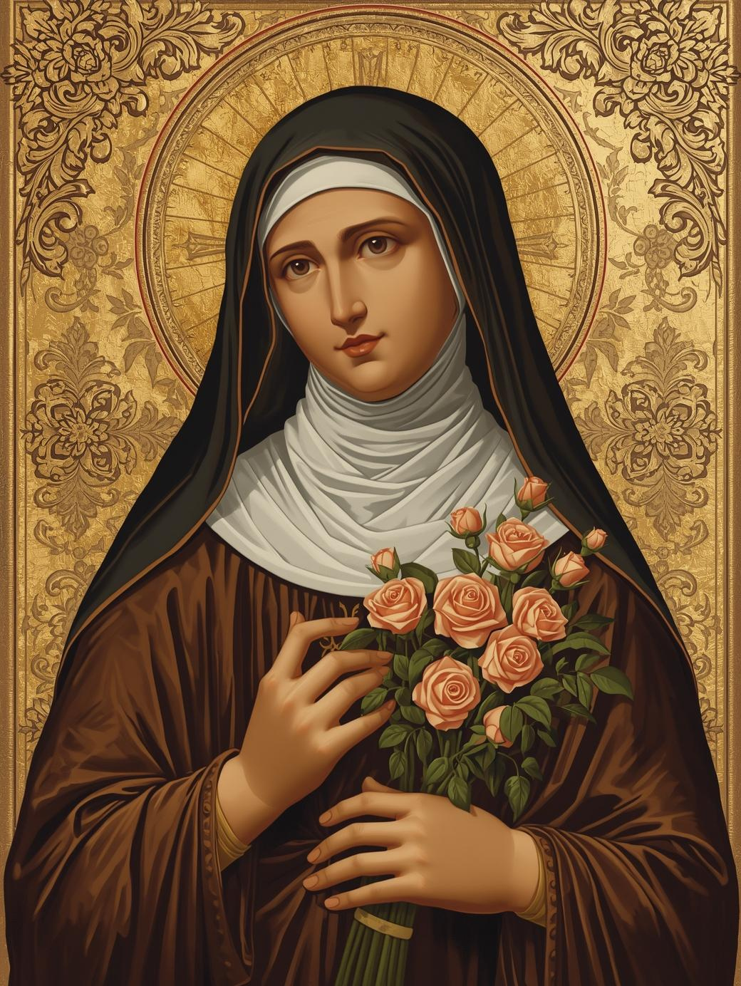St. Therese of Lisieux (The Little Flower) Icon Paint by Number