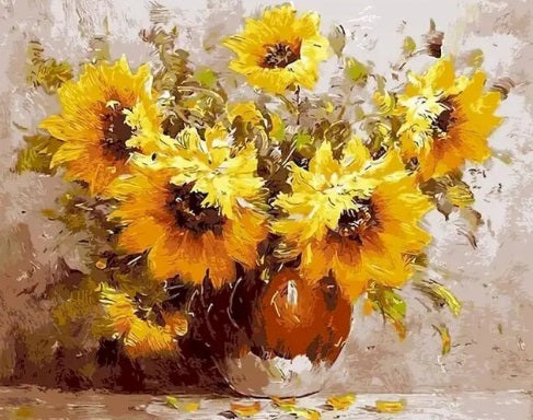 Paint by Number Sunflower Symphony