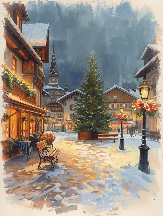 Paint by Number Swiss Chalet Market Square