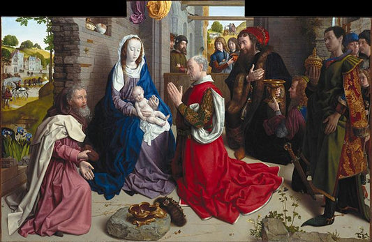 Paint By Number The Adoration of the Kings (Monforte Altar) - Hugo van der Goes