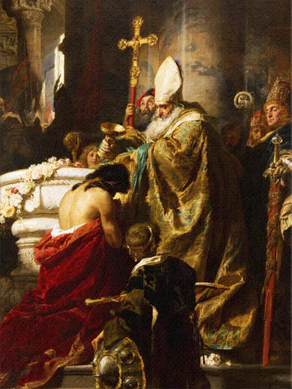 Paint by Number The Baptism of Vajk (St. Stephen of Hungary