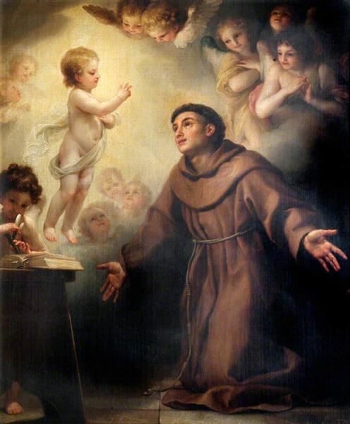 Paint By Number The Infant Christ Appearing to Saint Anthony of Padua - Anton Raphael Mengs