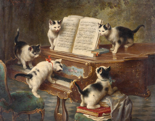 The Kittens' Recital Paint by Number - Carl Reichert